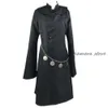 Cosplay Cosplay Black Butler Kuroshitsuji Undertaker Costume Costumi per feste di Halloween Set completo su misura con catena e parrucca per cappelli