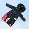 Teenage Girls New Black Red Coat Coat Winter Winter Clothes Assume for Size 6 7 8 9 10 11 12 13 14 Year