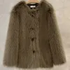 Pelliccia da uomo Pelliccia sintetica di marca di lusso Cappotto di pelliccia caldo da uomo Giacca corta soffice Giacca di pelliccia sintetica Bottone allentato casual Abbigliamento da uomo spesso di alta qualità 231024