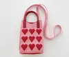 Вечерние сумки Pink Love Мини-сумка для мобильного телефона Нишевый дизайн Корейская версия Все на одно плечо Косая сумка Студенческая сумочка