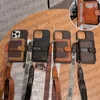 Telefon Kılıfı Crossbody Cüzdan Kart Tutucu Apple iPhone 15 Pro MAX 14 13 12 11 SAMSUNG GALAXY S23 Ultra S22 Deri Cep Telefon Kılıfları Kapak Kartal