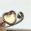 Cluster Rings Natural Gibeon Iron Meteorite Green Moldavite Adjustable Ring Women 8x8mm Heart Pattern 18K Gold