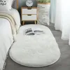 Tapete MiRcle Doce Oval Grosso Tapete Para Sala de estar Tapetes de Quarto de Pelúcia Pilha Longa Tapete de Pelúcia Crianças Cama Macia Tapete de Veludo Decoração de Casa 231024