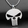 5pcs Stainless Steel Love Heart Skull Clown Horror Scary Mask Sign Pendant Necklace Skeleton Women Men Gift Jewelry Necklaces268N