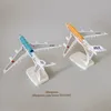 Aircraft Modle 16cm stop metal Japan Air Ana Airbus A380 Cartoon Sea Turtle Airlines Model Model lotniczy Model Malowanie zabawek samolotów 231024