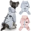 Одежда для собак, дождевик для щенков, дождевик с капюшоном, пончо, дождевик на четверых ногах, водонепроницаемое ветрозащитное пальто для маленьких и средних собак