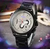 Tous les cadrans travaillant Top Model Automatic Date Men Regarde les hommes de mode de luxe Men de luxe Band en acier inoxydable Corloge de quartz célèbre Logo Watch Gifts