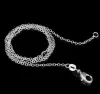100pcs Findings & Components 925 Sterling Sier Plated Link Rolo Chain Necklace With Lobster Clasps 16 18 20 22 24Inch Women O Jewler
