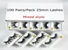 Whole 25mm Lashes 203050100 Pairs 25 mm False Eyelashes Thick Strip Mink Lashes Makeup Dramatic Long Mink Eyelashes Bulk1920328