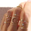 حلقات اللؤلؤ الذهبية Hiphop Gold For For Women Girls Punk Engetric Rings Trend Trend Jewelry Party Gifts Wholesale YMR046