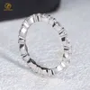 Hoge Kwaliteit 2x4mm Marquise Diamond Moissanite Eternity Ring Engagement Wedding Ring 18 k Wit Gouden Ringen Sieraden