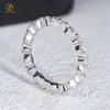 Haute qualité 2x4mm Marquise diamant Moissanite bague d'éternité bague de fiançailles bague de mariage en or blanc 18 carats bijoux