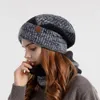 Variegated Warm Beanie And Infinity Scarf Set Fashion Women Winter Accessories