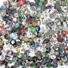 Ganze Lose, verschiedene Stile, Ingwer, 18 mm, Glas, rund, Druckknopf, Schmuckstück, Charms, Druckknöpfe, Knopf für Nosa, Stil 224N