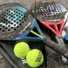 Rakiety tenisowe wchodzi w padel rakieta tenisowa 3k 12k 18k włókna węglowe szorstka powierzchnia Wysoka równowaga z eva miękką padel 231025