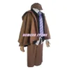 Cosplay Ranpo Edogawa Costume Cosplay Parrucca Anime Bungo Cani Randagi Stagione Cane da caccia Mantello Cappello Guanto Giacca Pantaloni Cravatta Capelli corti neri