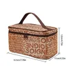 Borse per cosmetici Custodie per donne Borsa per il trucco IsLettered Fashion Square Travel Storage portatile Wash Y 231025