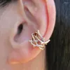 バックイヤリングHuitan Women Clip Thorns Vintage Anti Ear Cuff FakePiercing Hip Hop Girls Daily Wear Accessories Chic Jewelry