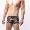 Unterhosen Herrenunterwäsche Mode Leopardenmuster Atmungsaktiv U Konvexer Beutel Sexy Boxershorts Kopf
