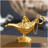 Novelty Items Novelty Items Fairy Tale Aladdin Magic Lamp Vintage Censer Creative Metal Aroma Burner Incense Burners Christmas Gift We Dh436