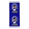 Ethnic Clothing Zeta Phi Beta ZOB Scarf Wrap For Women Long Winter Fall Warm Tassel Shawl Unisex Greek Letter 1920 Scarves