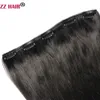 Накладные волосы ZZHAIR 100 Human Extensions 16 дюймов 28 дюймов Без шнурков 5 зажимов по 100 г 200 г Machine Made Remy Natural Straight 231025