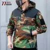 Jacken Frühling und Herbst Taktische Camouflage Hoodie Outdoor Pendler Multi Pocket Top Casual Lose Mit Kapuze Sweatshirt YQ231025