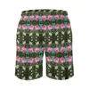 Mäns shorts Summer Board Water Print Sports Fitness Pink Lotus Design Short Pants Casual Fast Dry Swim Trunks Plus Size