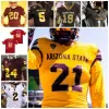 Maglia da football Arizona State ASU NCAA College 26 Eno Benjamin 11 Brandon Aiyuk 84 Frank Darby 90 Jermayne Lole 20 Khaylan Kearse-Thomas 1 N