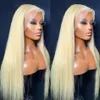 Lace Wigs Blonde Straight Front Wig Human Hair For Women Brazilian Pre Plucked 30 38 Inch 613 Hd Frontal 13x6 13x4 231025