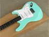 Green st Electric Guitar Ebony Or Rosewood Fingerboard White Pickups Custom Shop Quality Guitarra Free Shipping