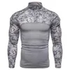 Camisetas para hombres Hombres camiseta Camuflaje Táctico T Shirt Ropa Combate Asalto Manga larga Ejército apretado Traje227U