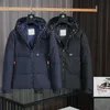 Roupas masculinas jaquetas de grife moc casaco padrão 90% branco ganso para baixo enchimento novo tecido fosco forro de nylon para resistência ao vento calor roupas masculinas jaqueta 3X