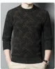 Nowy zimowy męski miękki polar Mink Mash Mode Pullover zagęszczenie swetry Trendy designer Slim Fit Oversiased Sweater Mężczyźni wełniane swobodne szorstkie ubrania dzianin