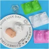 Baking Moulds 3D Diy Rabbit And Pig Sile Cake Molds Baking Tools Fondant Mods For Family Party Decoration Drop Delivery Dhuoh