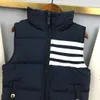 Nuovo piumino per bambini Giacca senza maniche con fodera a righe colorate per bambino Taglia 100-150 CM Etichette complete Gilet per bambini Oct25