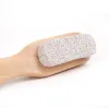 Bath Mane Brestles Clean Feet Brush Wood Pimice Stone Feets Pedicure Callus borttagning Fotvård borstar Remover Dead Skin Cleaning Ny