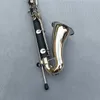 Verzilverde toetsen basklarinet Bb Tune klarinet Hoge kwaliteit bakeliet instrument met koffer Gratis verzending muziekinstrument