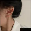 Ear Cuff Delicate Zircon Cute Clip Earrings Female Buckle Ear Cuff No Piercings Fake Cartilage Earring For Women Fashion Jewelry Drop Otkn8