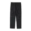 CMMAWEAR VIBE pantalones negro bolsillo cremallera estilo de calle principal campana inferior mono pantalones men207q