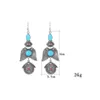 Boucles d'oreilles pendantes lustre 2023 marque Boho couleur or gros bijou cristal gitane ethnique goutte Vintage longs glands pour femmes bijoux 197k