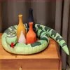플러시 인형 시뮬레이션 만화 파이썬 장난감 긴 베개 박제 동물 realitisc 뱀 거인 보아 할로윈 장식 아이