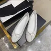 Kanal ccity Ballerinas aus echtem Leder, Designer-Damen-Loafer, Kleidschuhe, flache Damenschuhe, Größe 3542, Freizeitschuhe, Hochzeit, Party, Luxus-Samtsaison