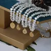 Подвесные ожерелья роскошные нерегулярные чипсы барокко натуральное жемчужно