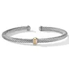 DY Pulseira Designer Clássico Jóias Moda charme jóias pulseira de aço inoxidável corda de fio de titânio dupla cor abertura presente de Natal