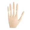 Mano pratica per unghie finte per manicure per unghie mobile in silicone flessibile flessibile professionale con dita flessibili