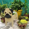 Planters Pots Garden Flower Pot Dog Planter Schnauzer Bulldog Poodle Corgi Yorkshire Garden Pots Diy PVC Flower Planter Garden Home Decor 231025