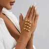 Charme pulseiras 2023 retro pulseira de pedra natural para mulheres simples versátil feminino acessórios de pulso jóias atacado vendas diretas