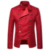 Costumes pour hommes Style d'arrivée Mode Vent Double boutonnage Métrosexuel Homme Costume Veste Robe Blazer Hommes Mariage Stage Performance Vêtements