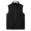 Men's Vests 2023 Cashmere Men Sleeveless Vest Jackets Fashion Wool Male Cotton-Padded Coats Women Warm Waistcoats Clothing 4Xl